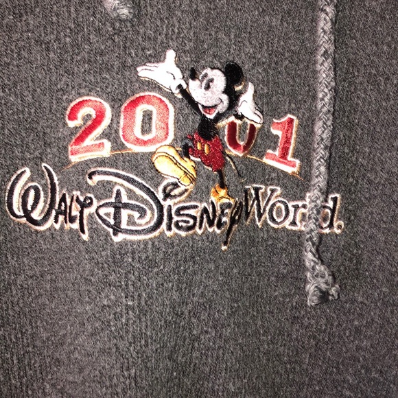 Walt Disney World grey hooded sweatshirt size Med. - Picture 2 of 6